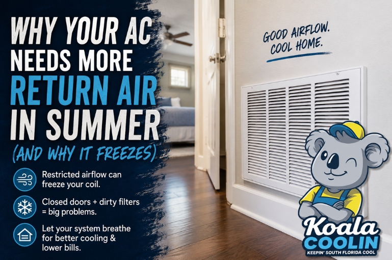 Why Your AC Needs More Return Air in Summer (And Why It Freezes)