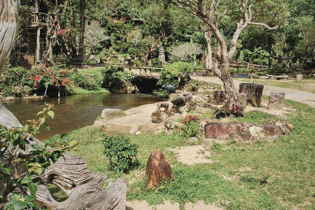 Garden area.