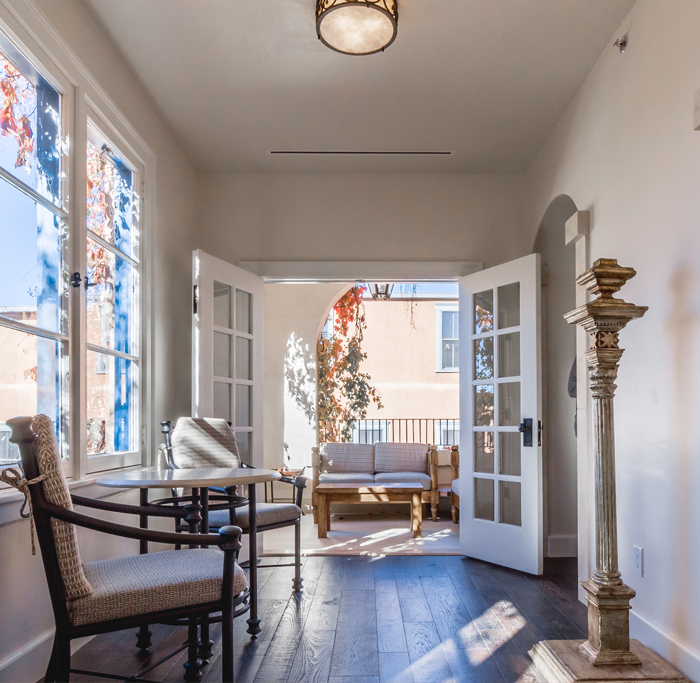 Presidential Suite entryway to patio