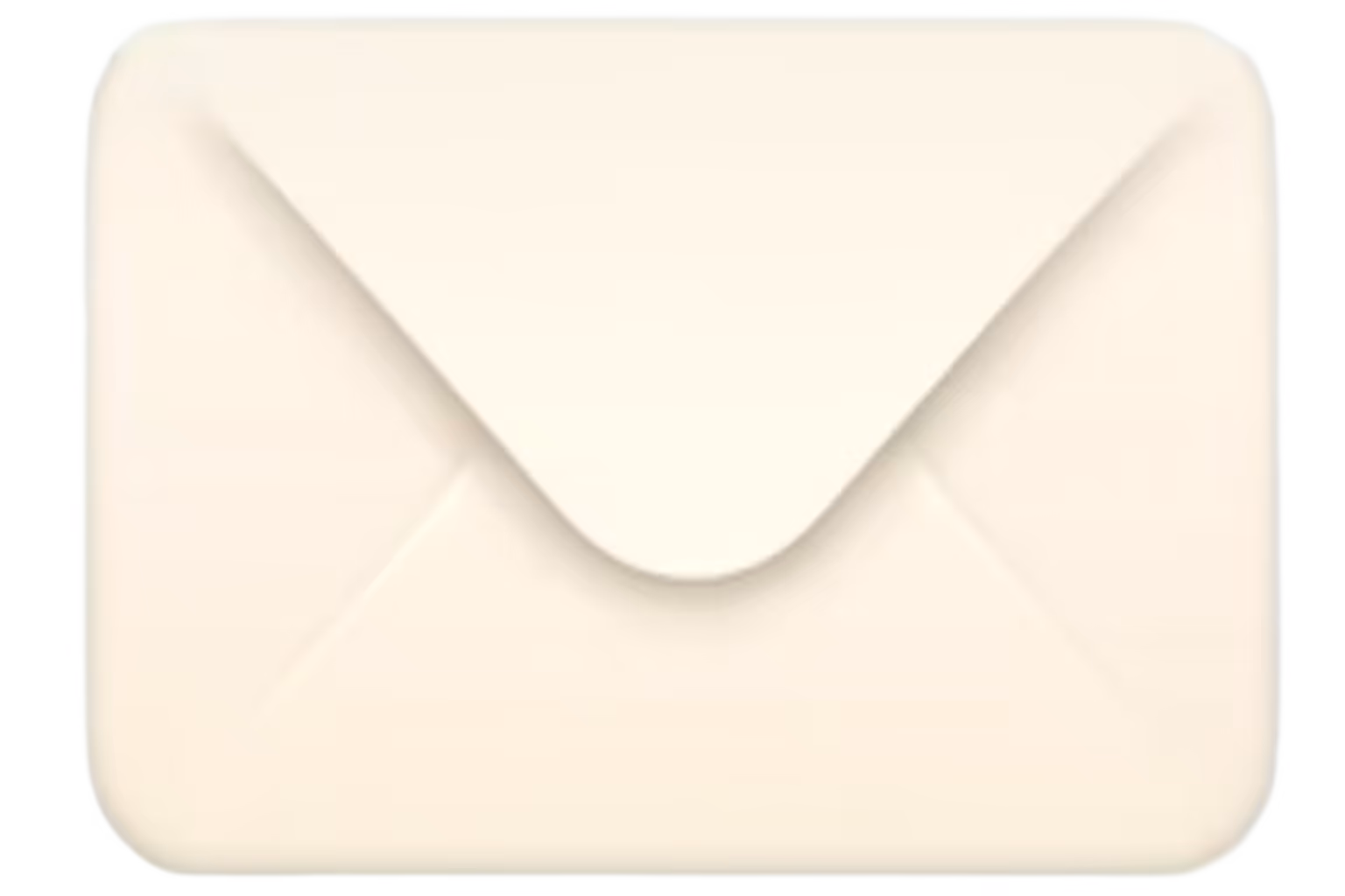 Ein beiges Umschlagsymbol für eine E-Mail oder Nachricht.