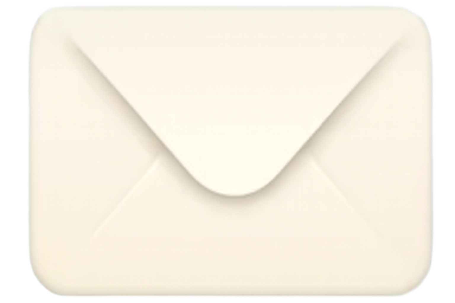 Ein beiges Umschlagsymbol für eine E-Mail oder Nachricht.