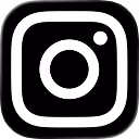 Schwarzes Instagram-Logo mit Kamera-Symbol.