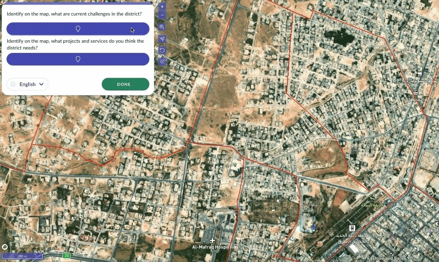 GIF of a community mapping survey.