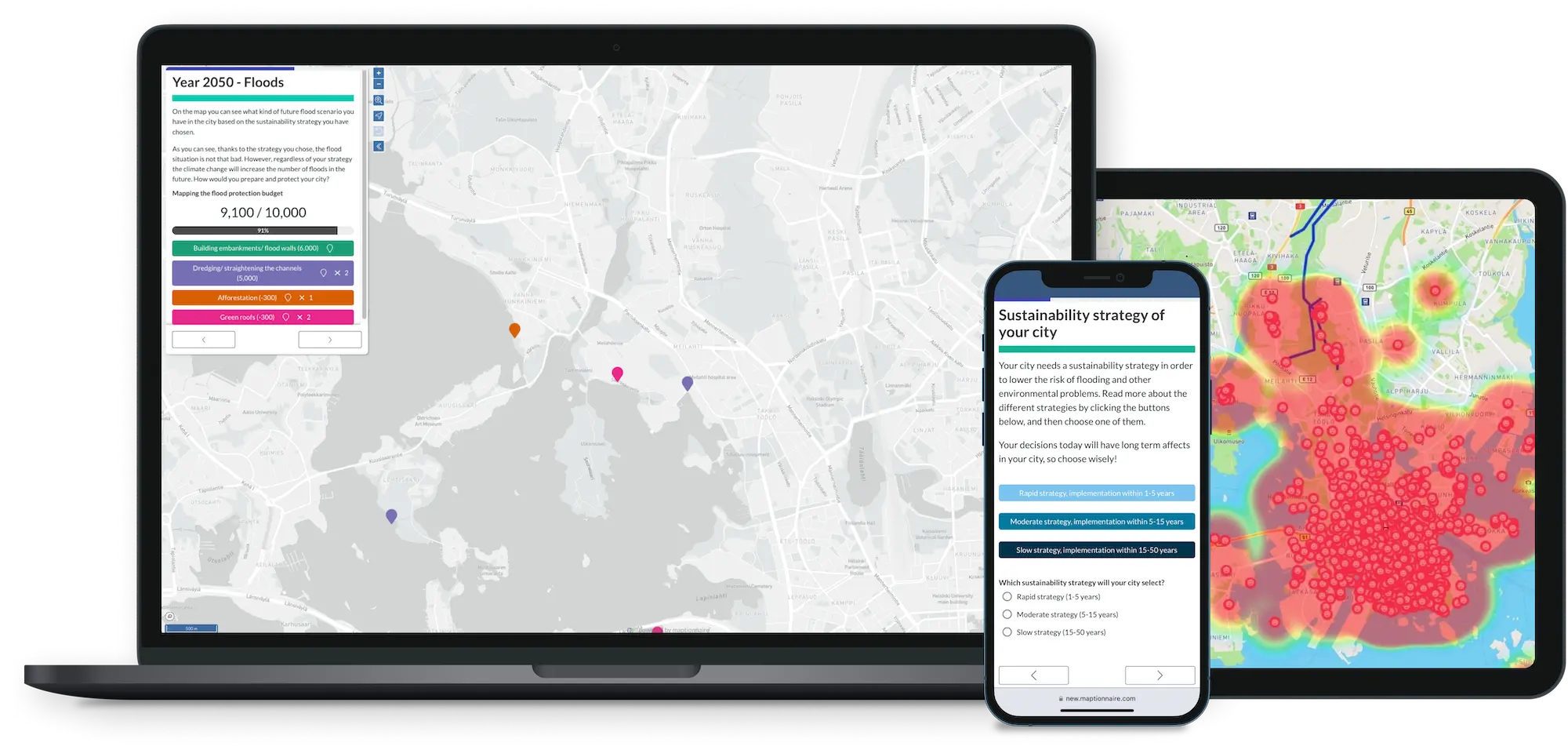Maptionnaire map based survey