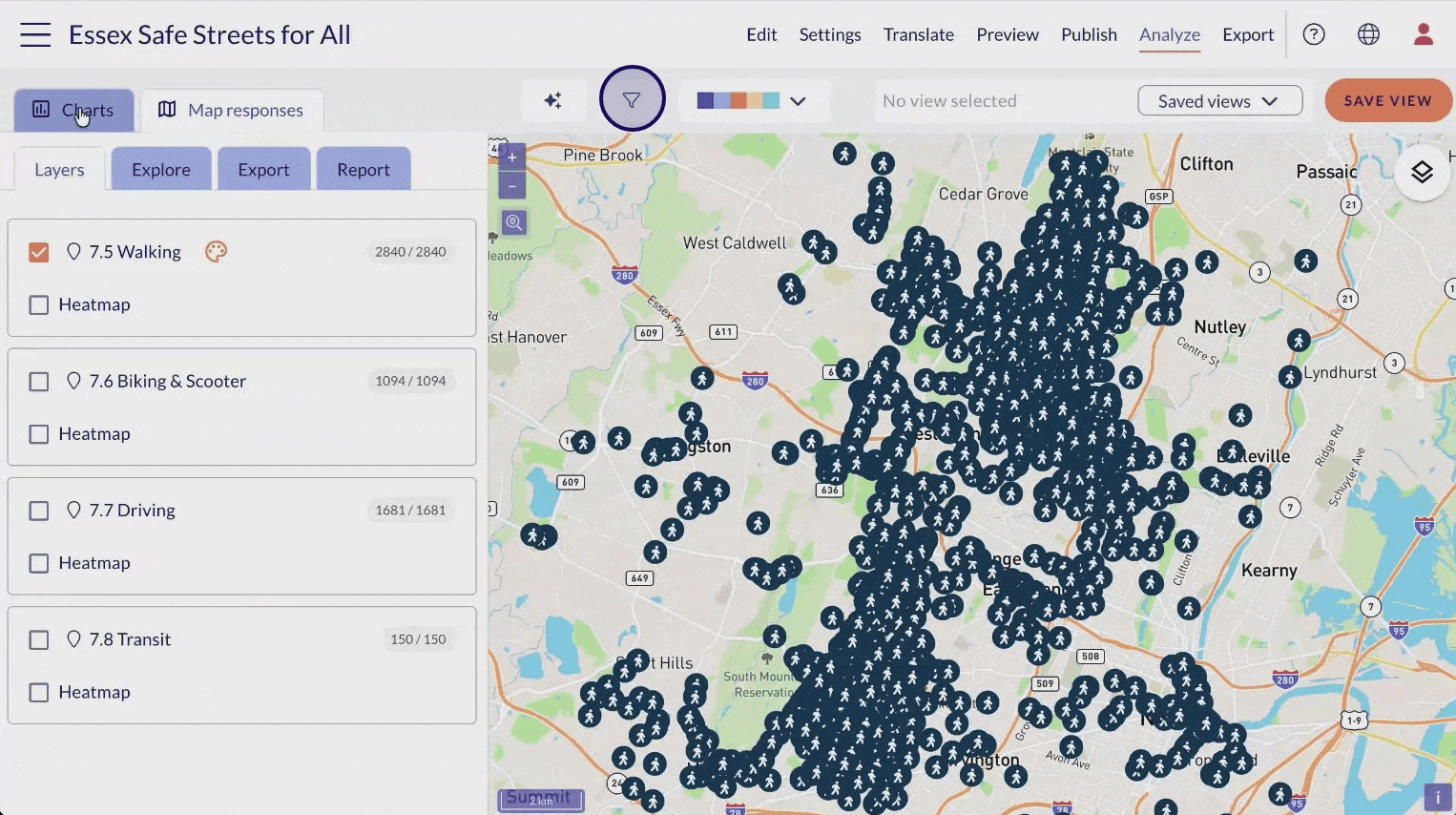 Filtering Maptionnaire results by respondent group