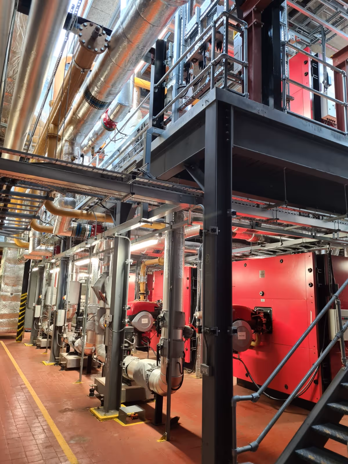 A commercial boiler plant