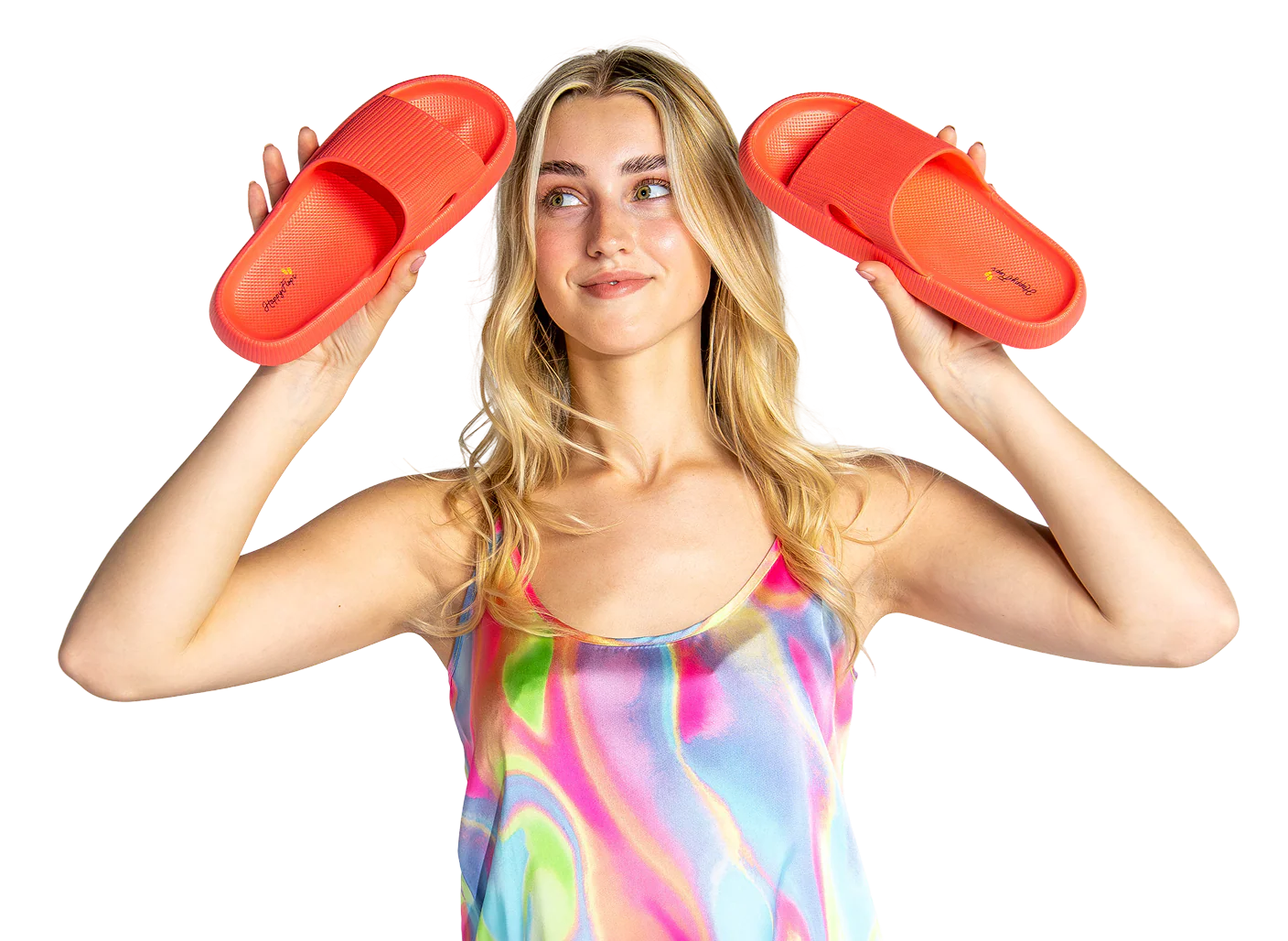HappyFlops girl wearing slippers