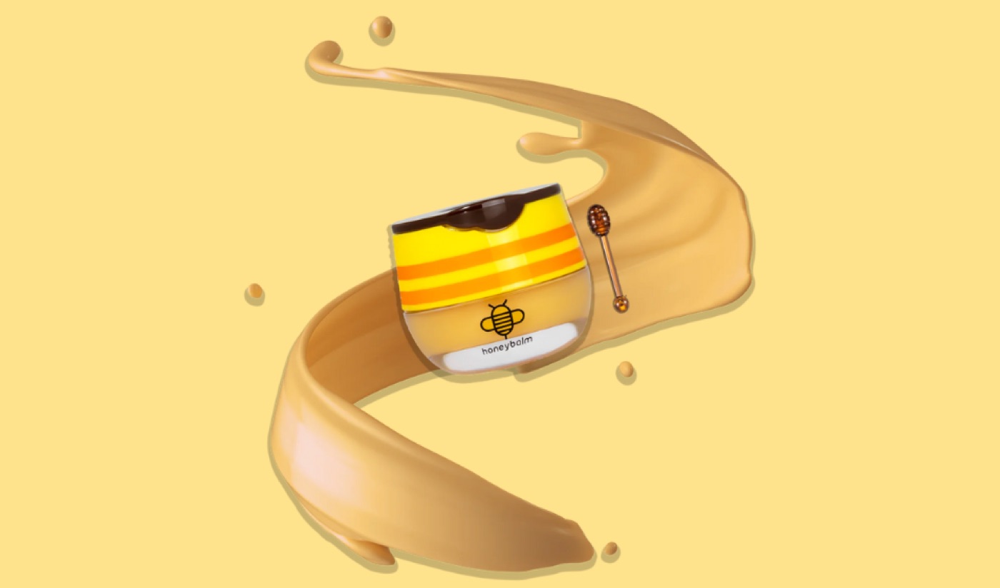 Honeybalm balm jar with honey swirl