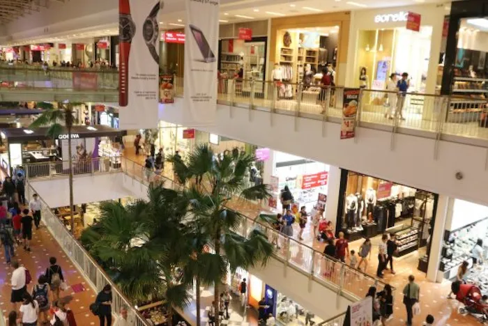 Inside Jurong Point shopping mall.