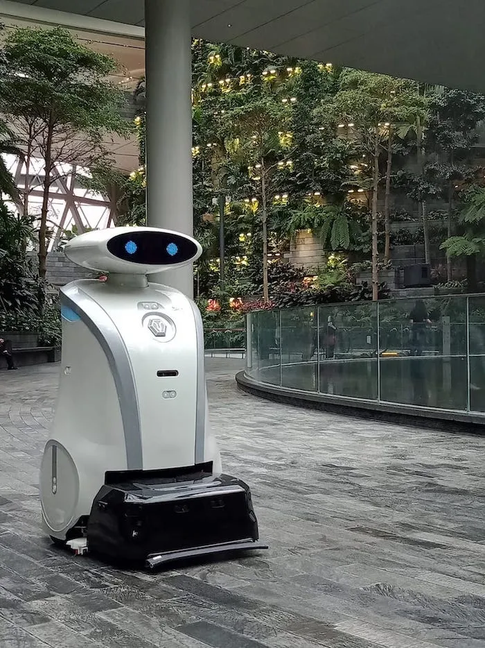 Robots on the streets of Singapore as part of the smart nation initiative