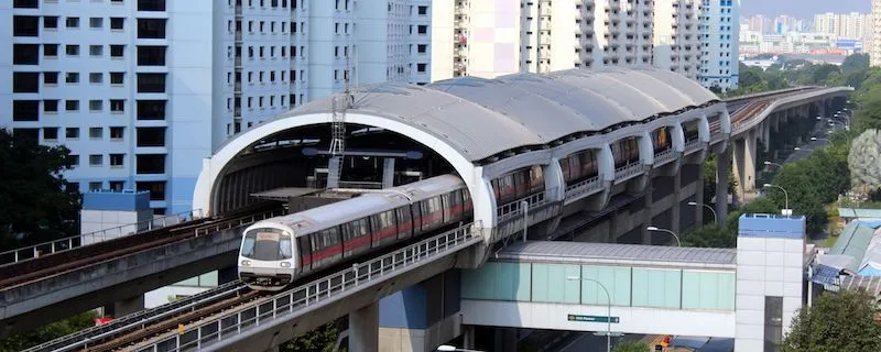 A train moving through a tunnel