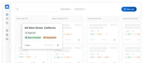 Roofr dashboard example.
