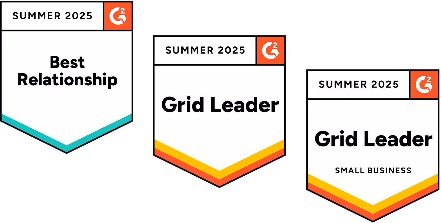 G2 Summer 2025 Badges.