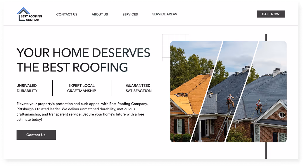 Invoice from A&M Roofing showing a balance due of $32,709.00 with blurred item and contact details.