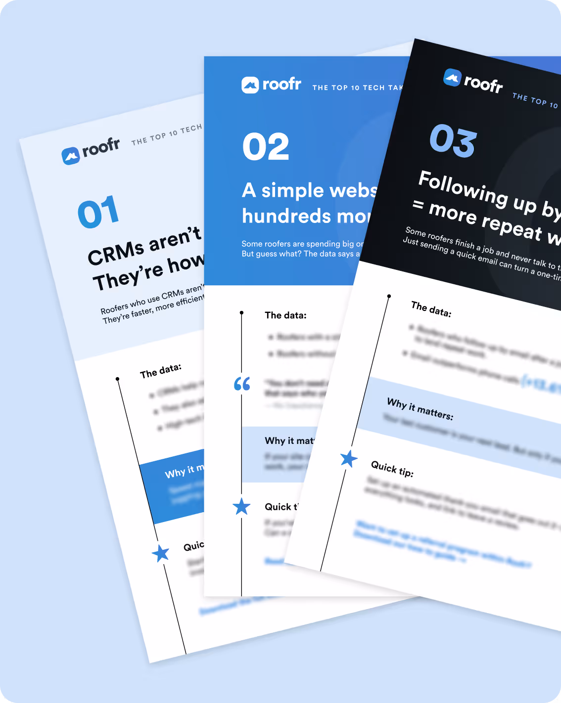 Tech take away pages from the report fanned out in a preview.