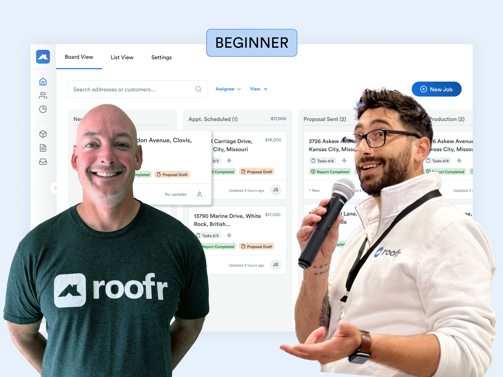 Roofr Basics: Organizing Your Job Board & Navigating Your Dashboard