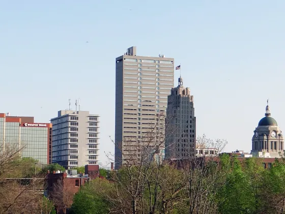 Skyline of downtown Fort Wayne, Indiana. 