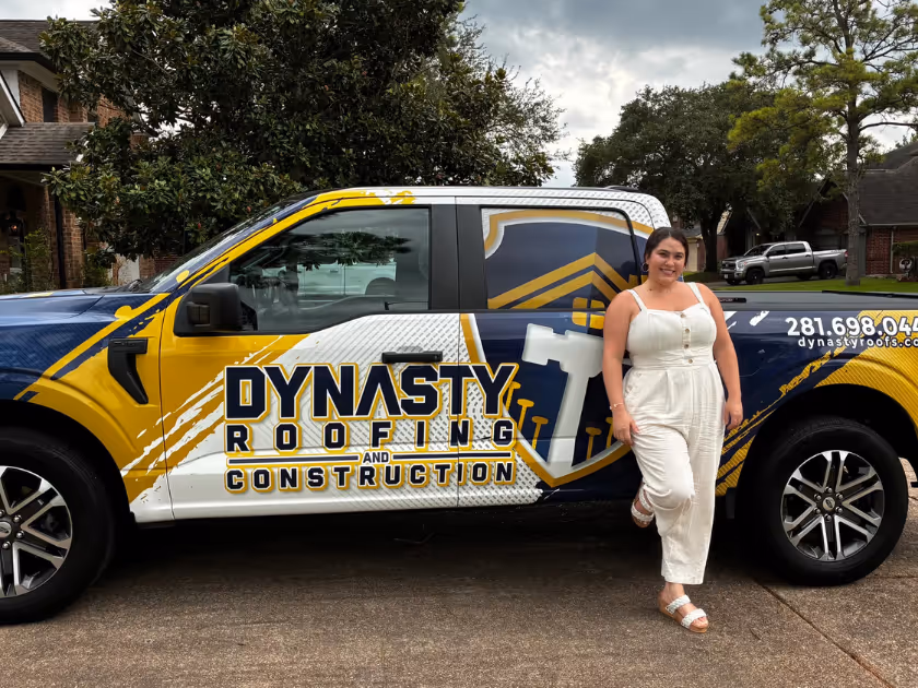 Victoria Veltri, owner of Dynasty Roofing and past Roofr of the Month.