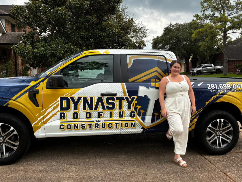 Victoria Veltri, owner of Dynasty Roofing and past Roofr of the Month.