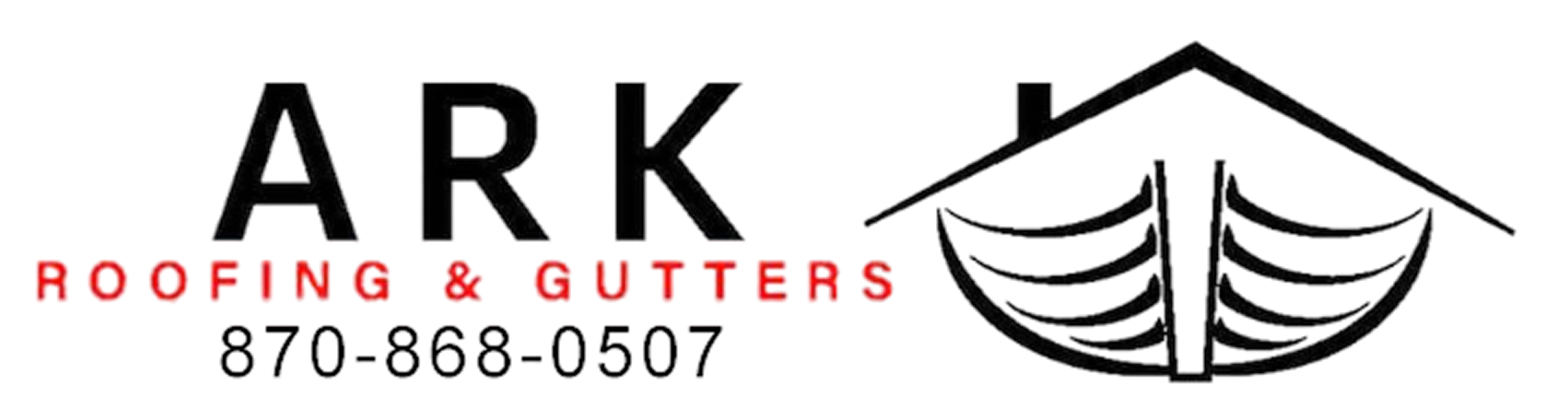 Logo for Ark Roofing and Gutters
