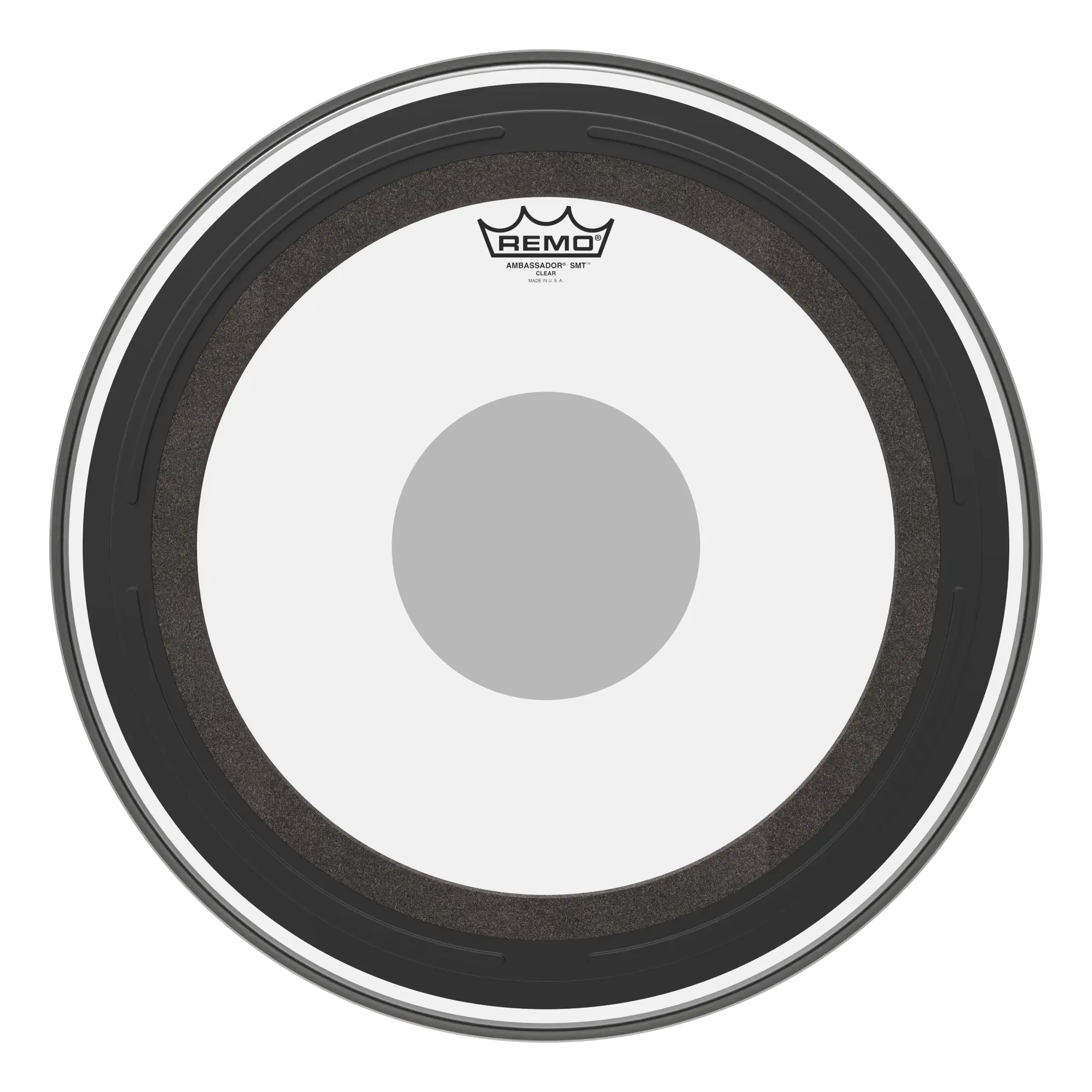 Batter, AMBASSADOR®, Clear, 18" Diameter, SUB MUFF'L TECHNOLOGY®, Clear Dot