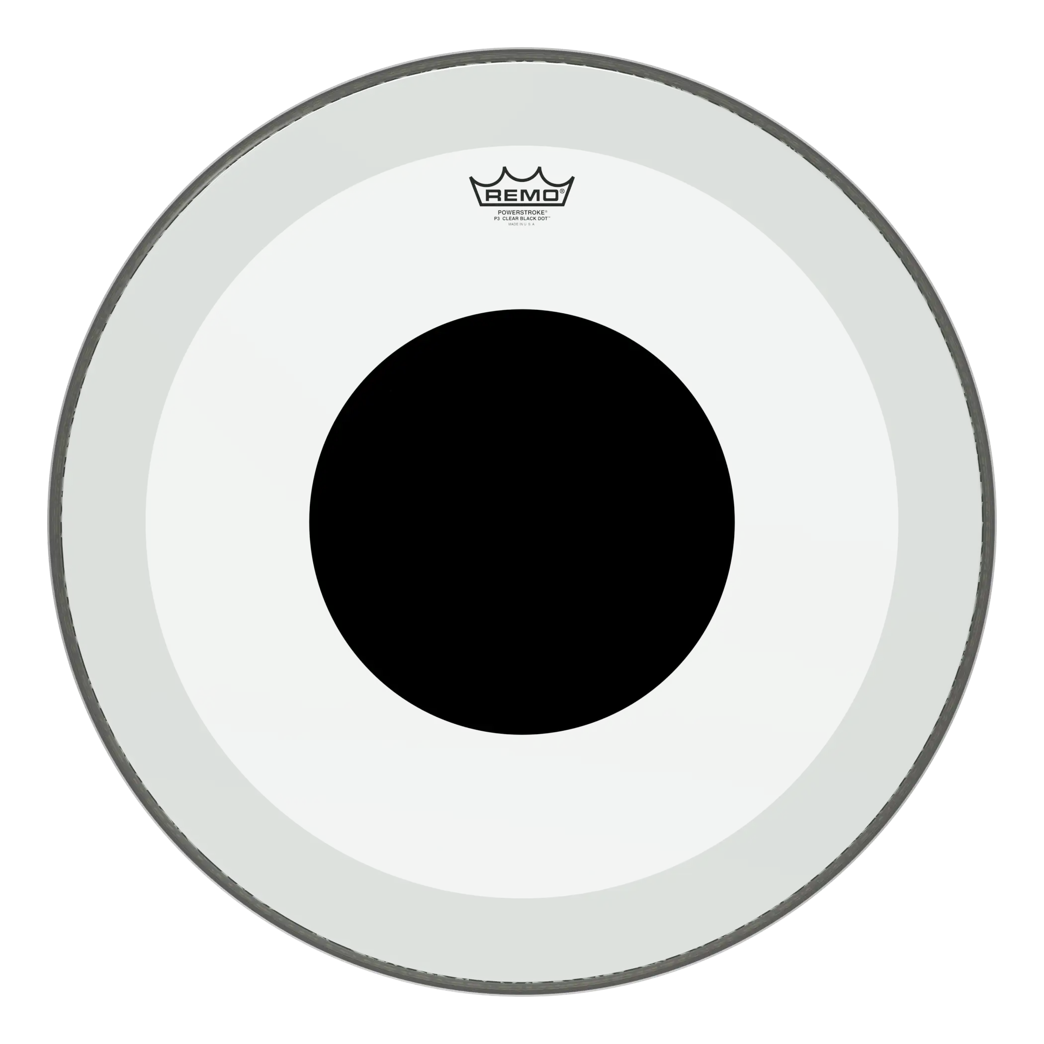 The Powerstroke® 3 Clear Top Black Dot™ features midrange and low-end resonant tones with increased attack, projection and durability.