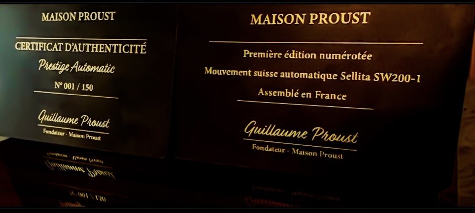 Montre Certificat authenticité