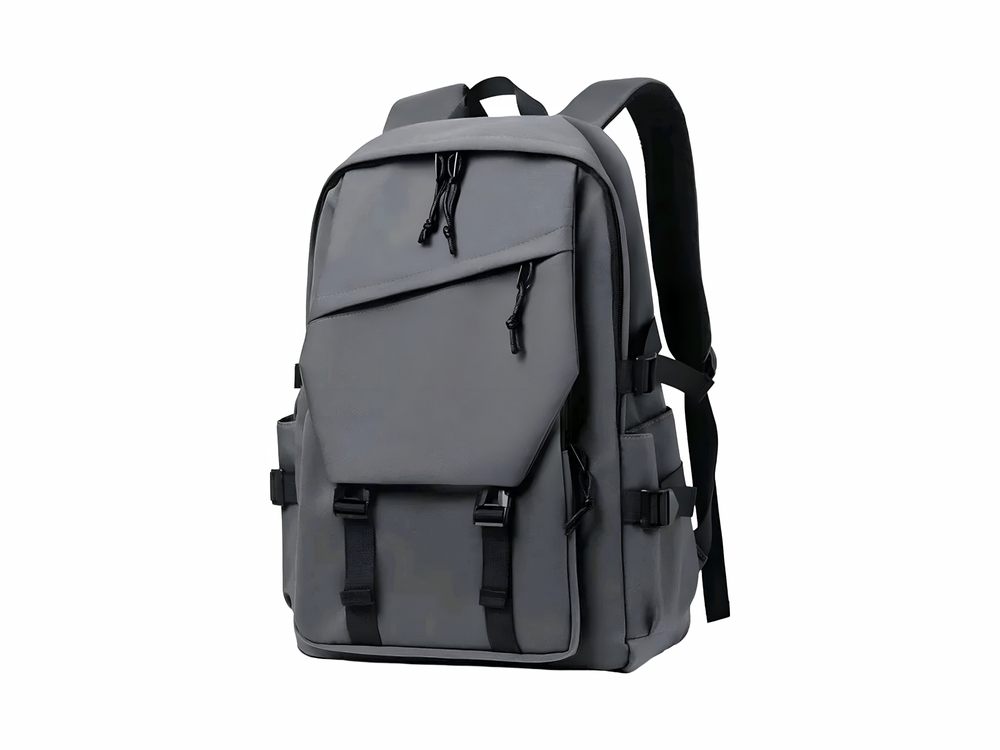 Backpack Drive in support of the Boys and Girls Club of Ottawa (BGC).  Gray backpack featuring a sleek design with multiple compartments, adjustable straps for comfort, and sturdy materials suitable for daily use or travel purposes.