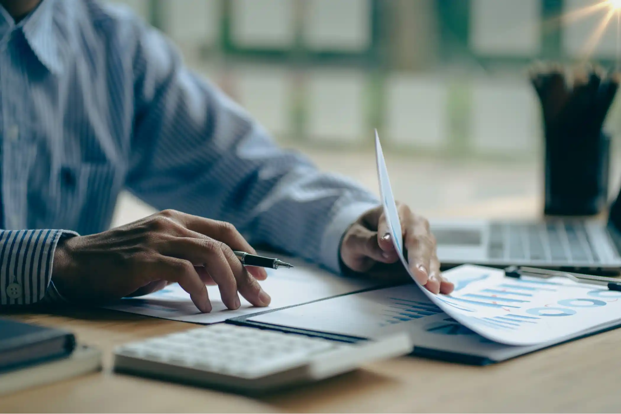  man working on desk