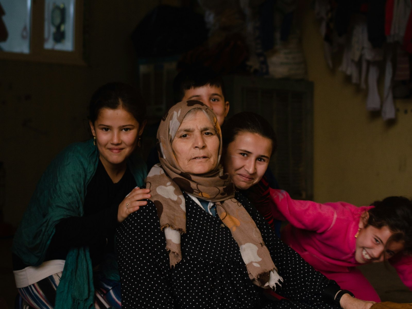 Immigrant family seeking asylum and protection in the United States