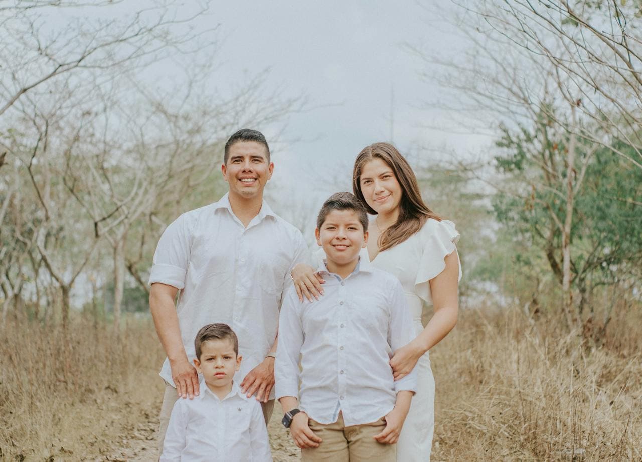 A Spanish-speaking family celebrating U.S. citizenship