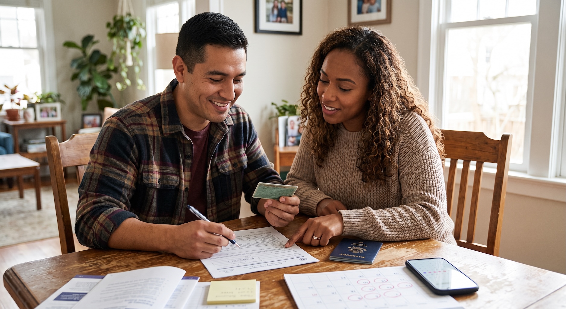 Green card holder checking eligibility for citizenship after three years of marriage