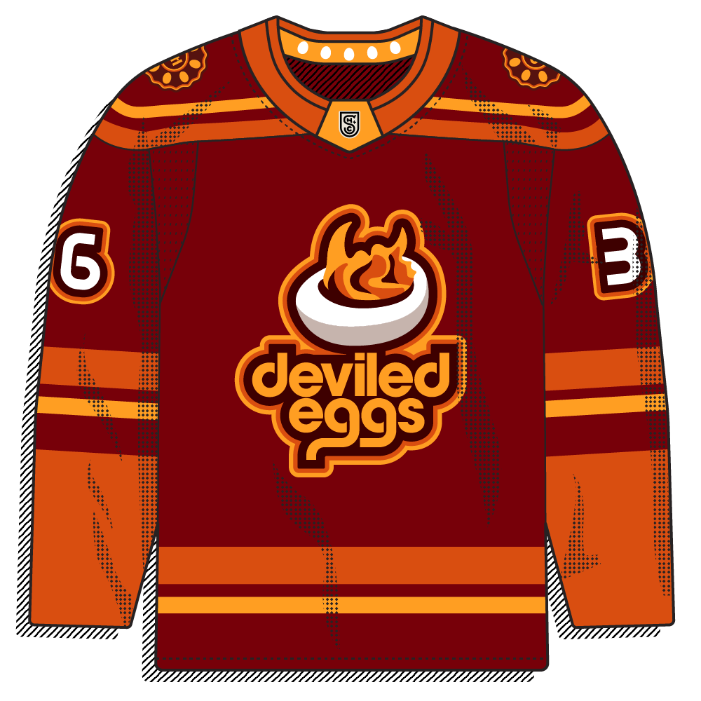 The Flying Biscuits have a new one-off alternate identity - they are now the Deviled Eggs!