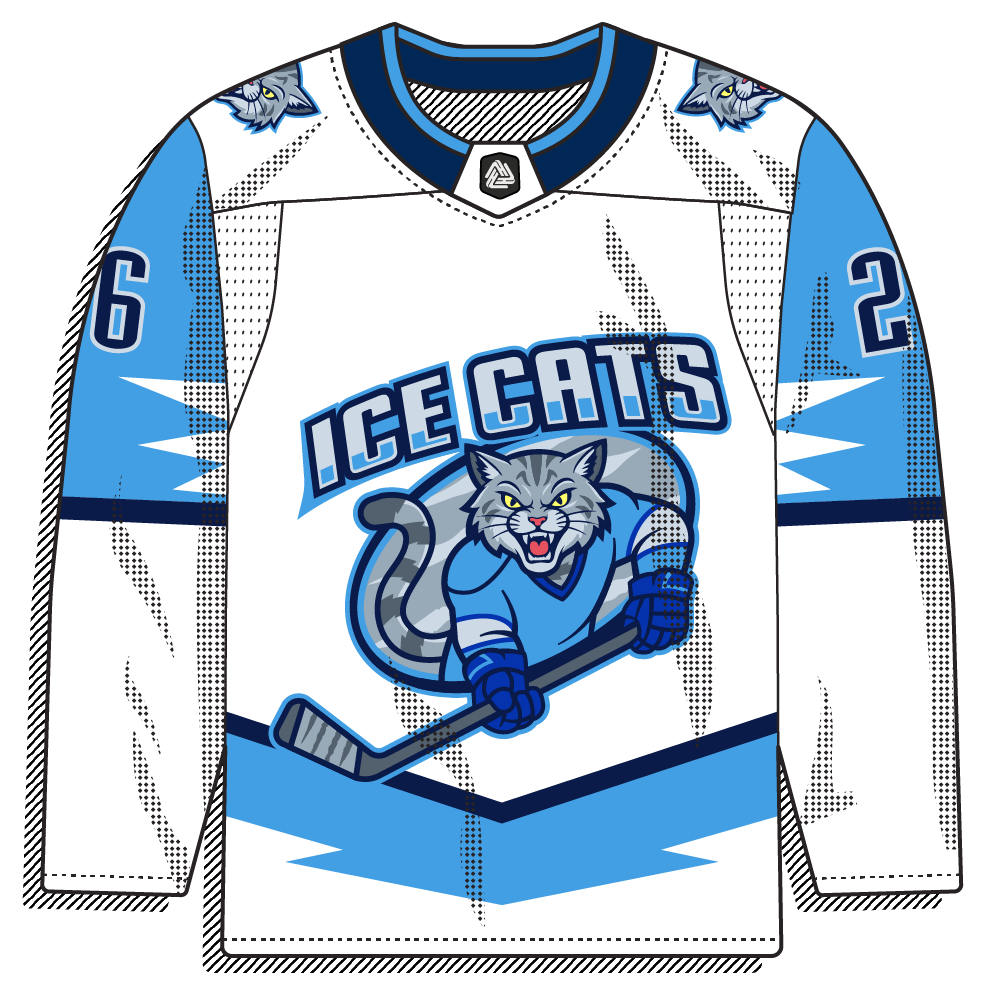 White body flip of the same wildcat crest.
