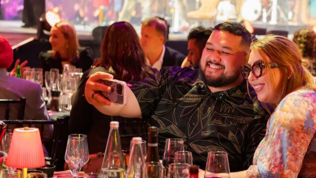 People at a Stageside table at the 2025 WOW Show 