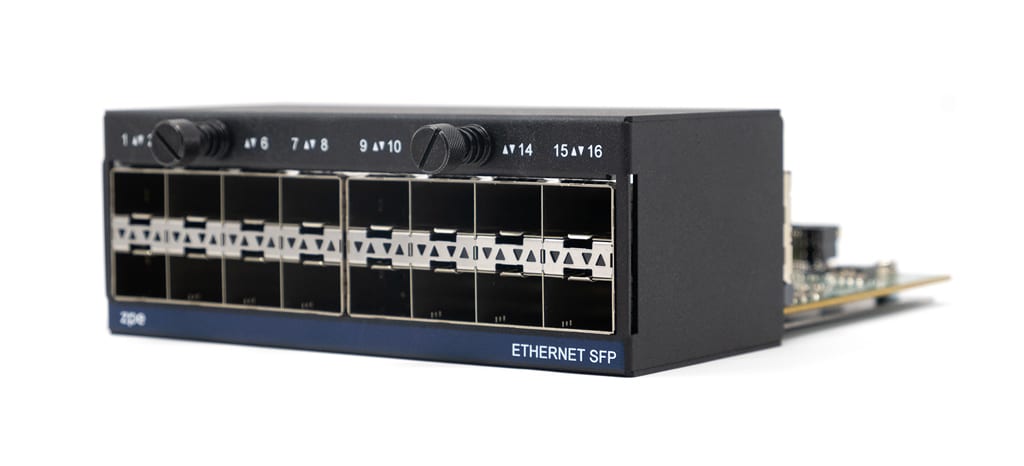ZPE Nodegrid Net Services Router Ethernet SFP Angled