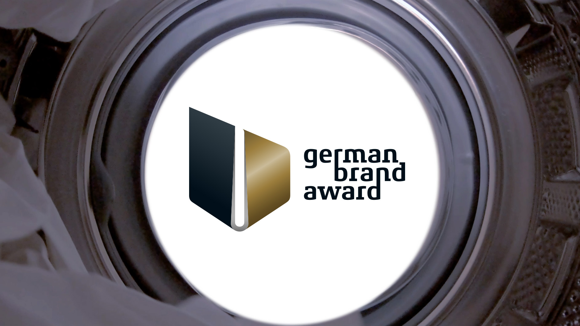 Das Innere eine Waschmaschine mit German Brand Award