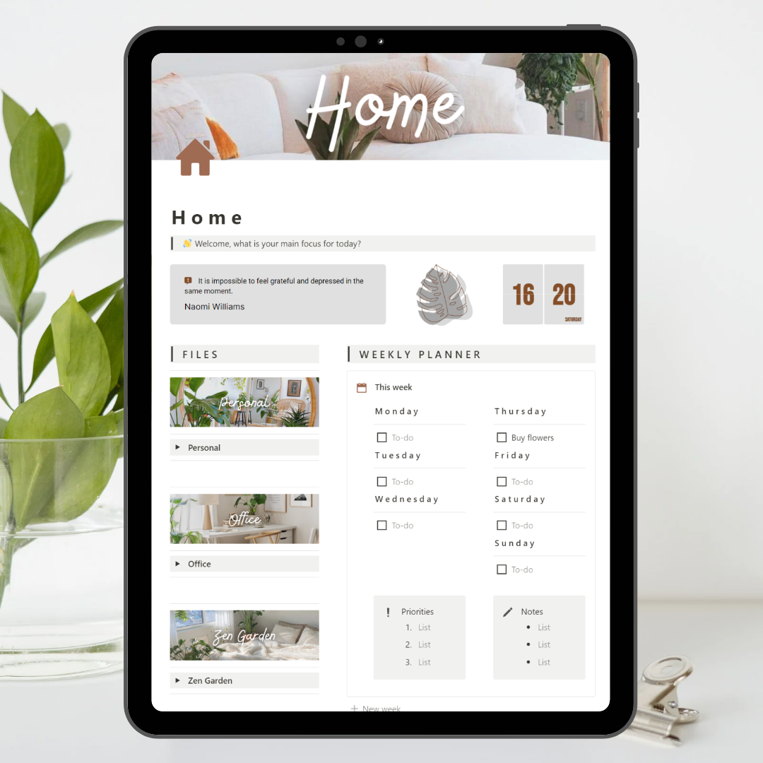 Optimum planner screenshot