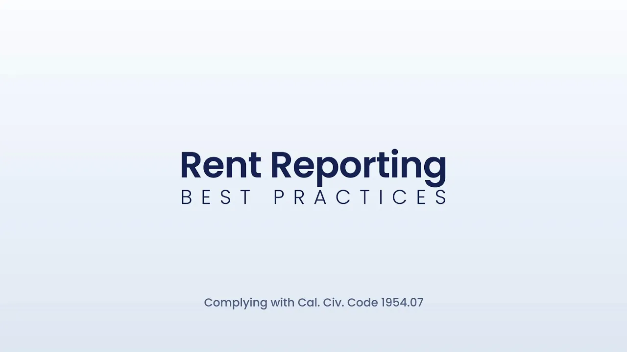 Best Practices for Multifamily Properties Offering Rent Reporting
