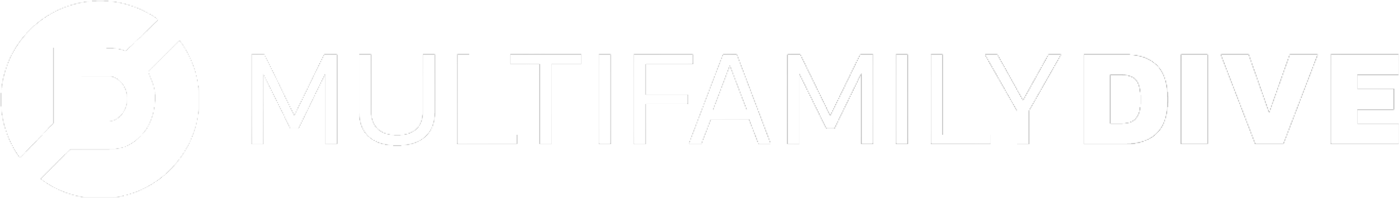 Multifamily Dive white logo