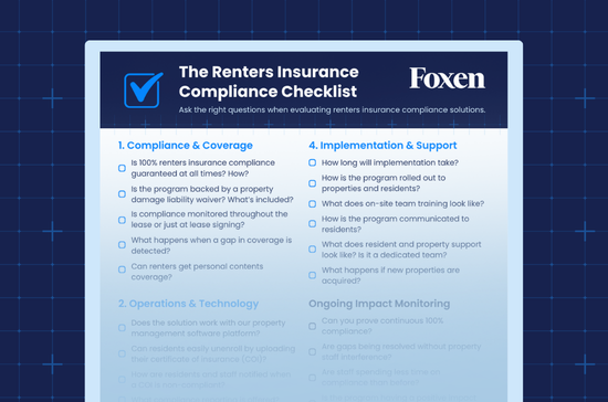 Renters Insurance Compliance Checklist download graphic