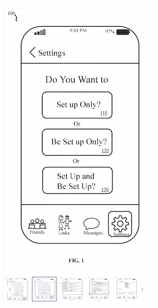 dating app patent image