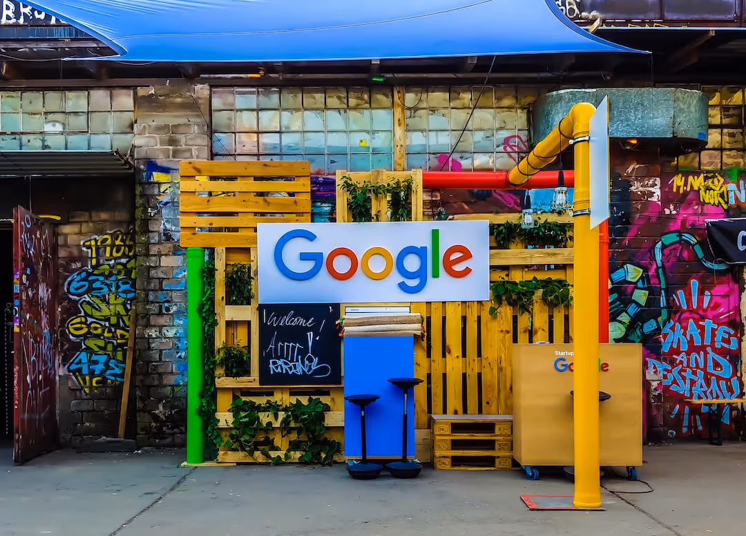 google logo on building