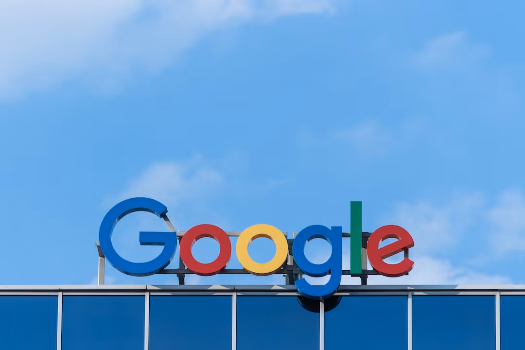 building signage of google logo