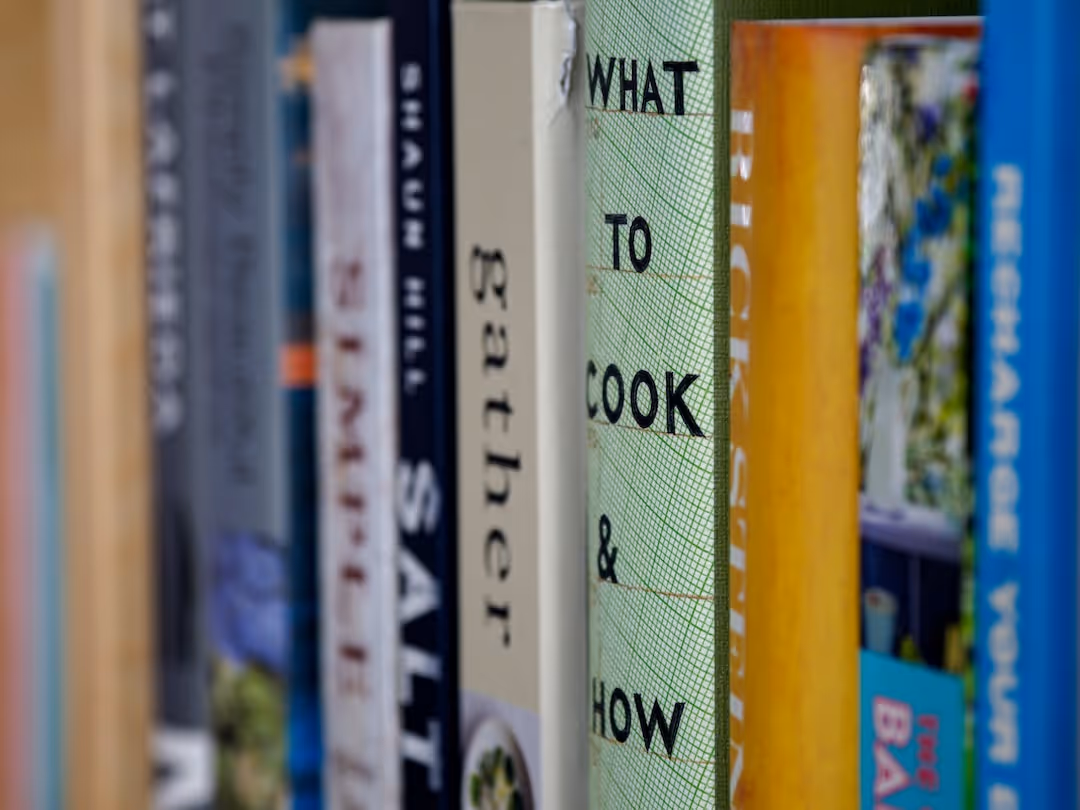 image of books on shelf