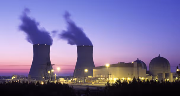image of nuclear power plant from a distance