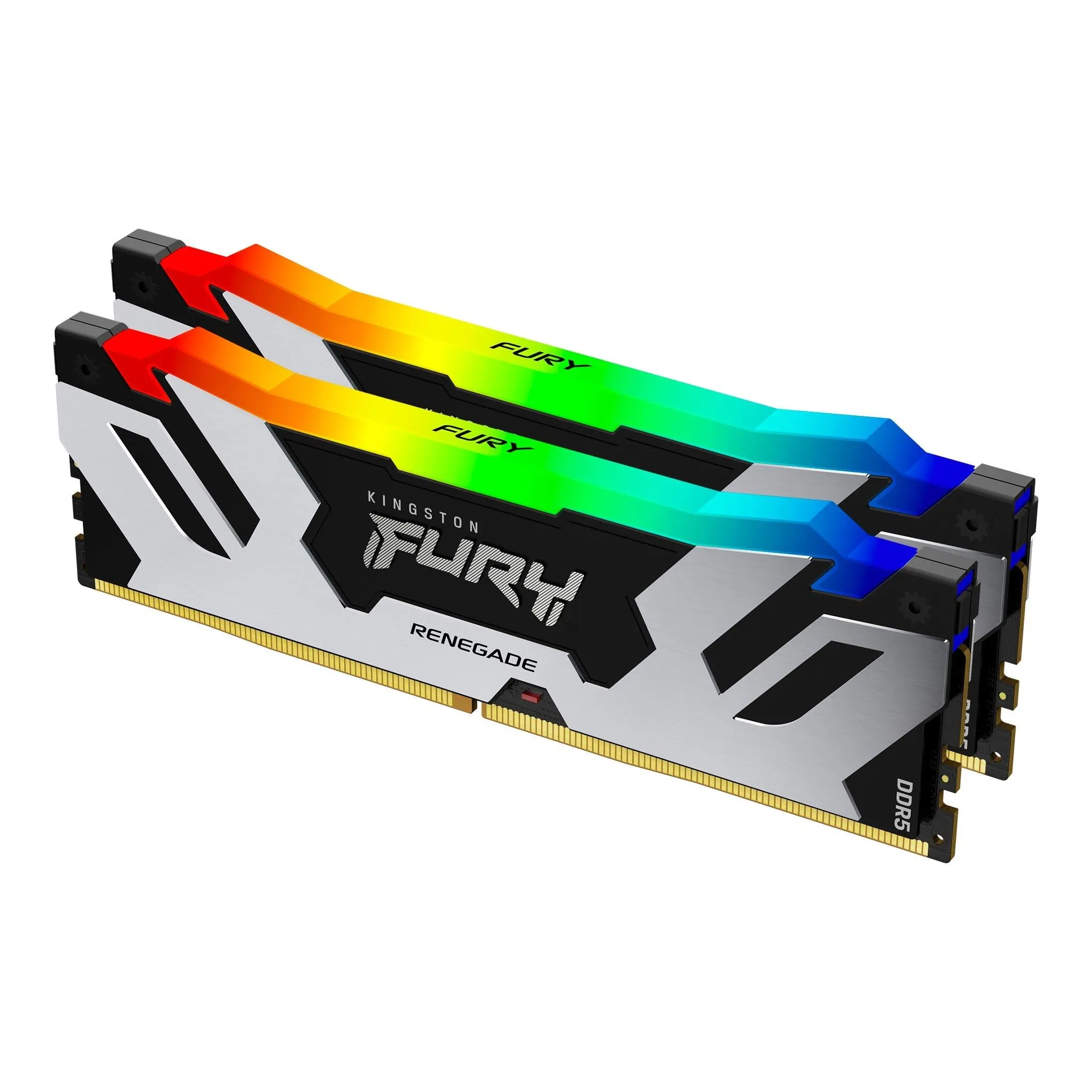 RAM памет Kingston FURY Renegade RGB Silver/Black 32GB (2x16GB) - KF572C38RSAK2-32