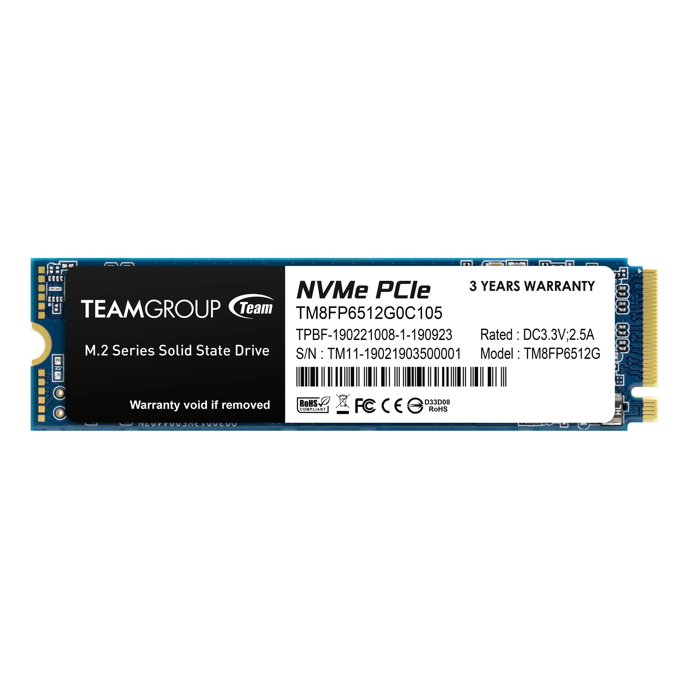 TeamGroup MP33 NVME™ - 512GB - TM8FP6512G0C101