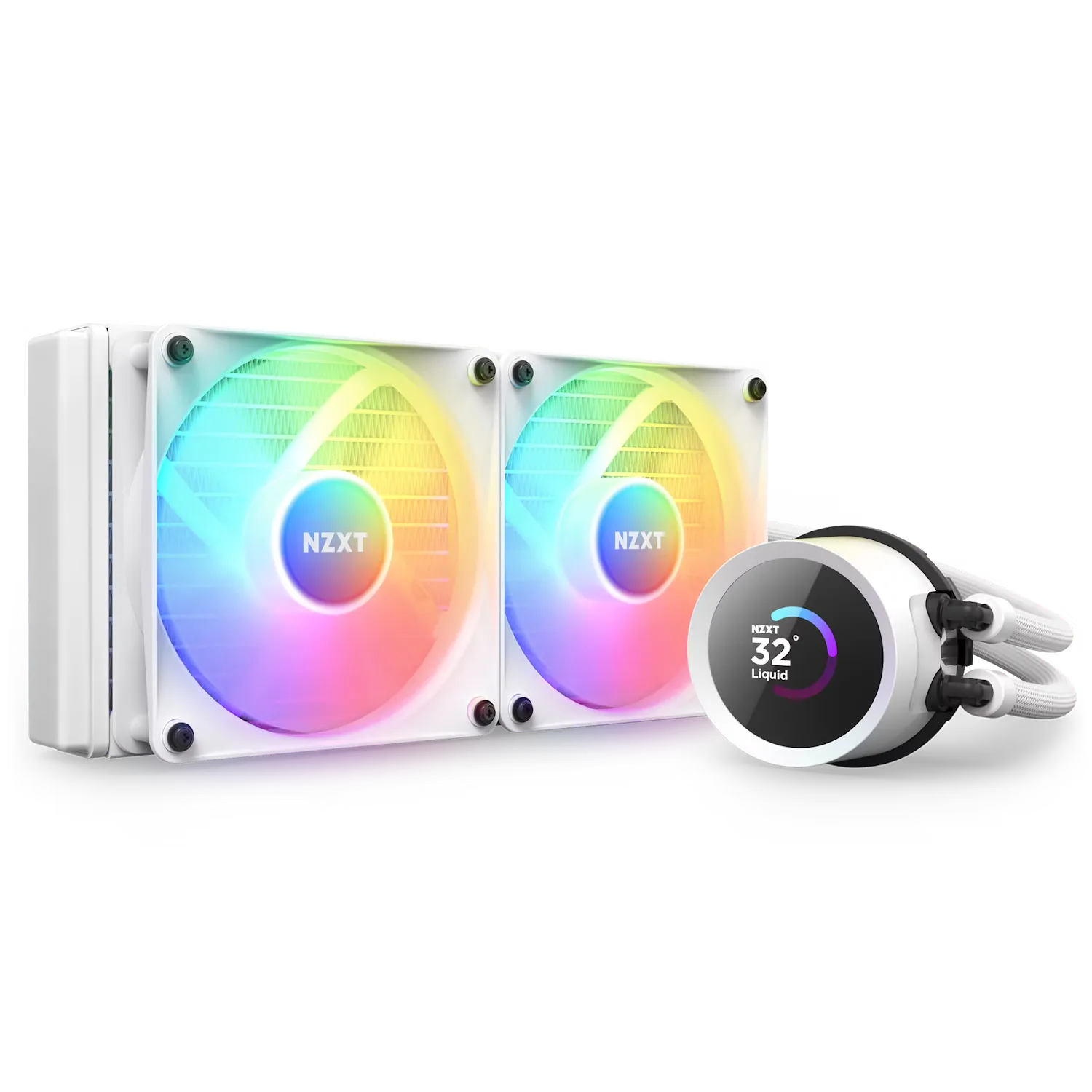 Охлаждане NZXT Kraken 240 RGB White - RL-KR240-W1