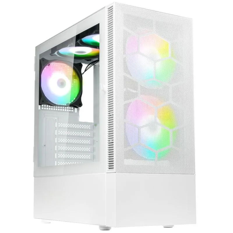 Кутия Kolink Observatory MX Mesh ARGB TG White - PGW-CH-KOL-118